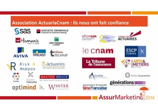 Association ActuariaCnam : Ils nous ont fait confiance
 