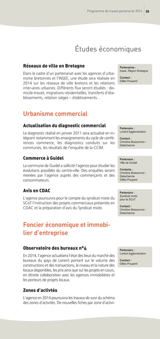 Programme de travail partenarial AudéLor 2014