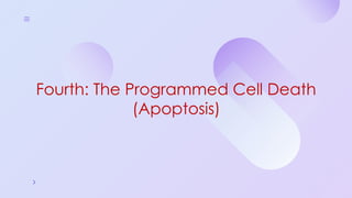 Programmed Cell Death (Apoptosis): Cellular Recycling and Life Cycle ...