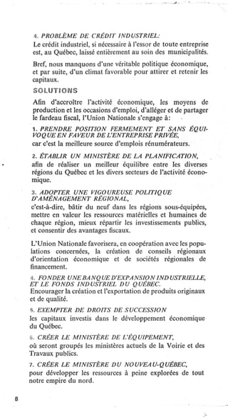 Programme de l'Union Nationale (1966)