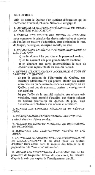 Programme de l'Union Nationale (1966)