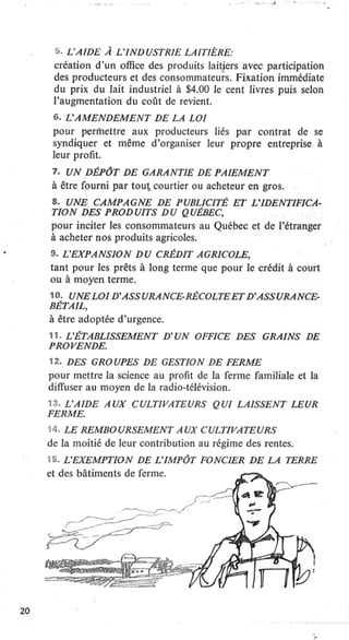 Programme de l'Union Nationale (1966)