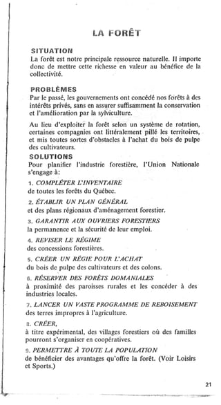 Programme de l'Union Nationale (1966)