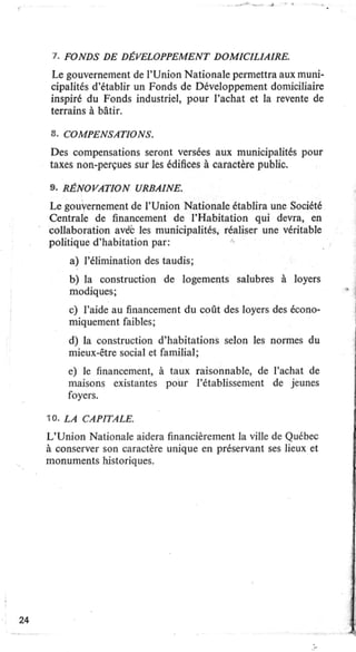 Programme de l'Union Nationale (1966)