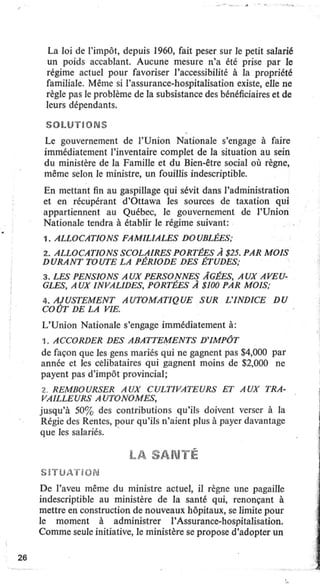 Programme de l'Union Nationale (1966)