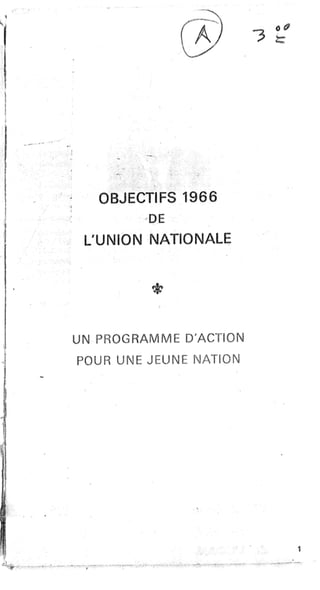 Programme de l'Union Nationale (1966)