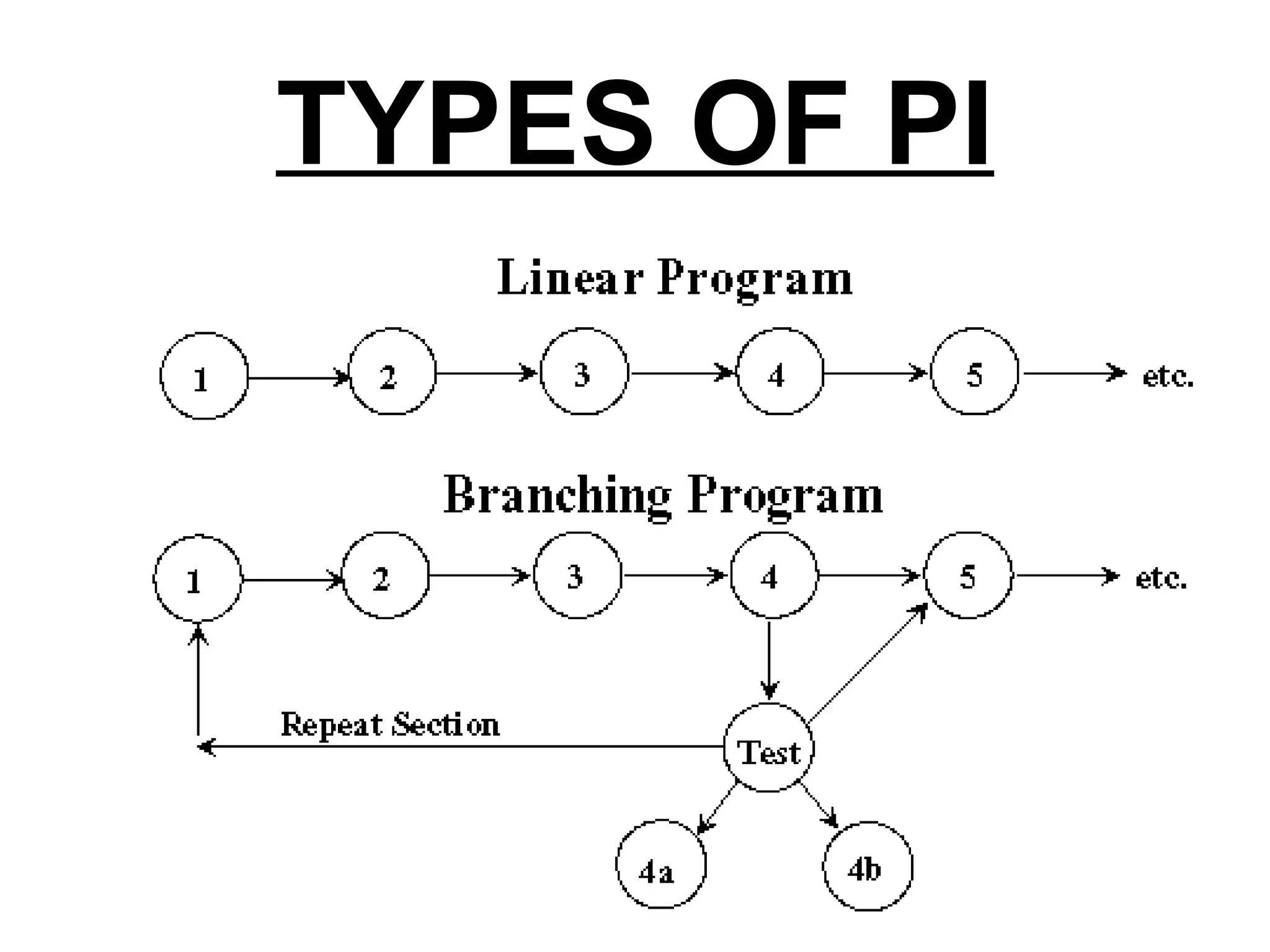 TYPES OF PI
 