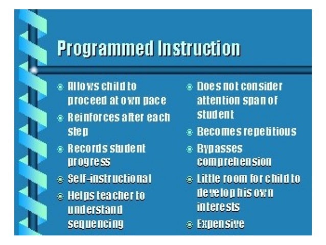 Programmed instruction