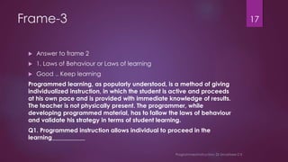 Programmed Instruction Dr. Umashree D K | PDF