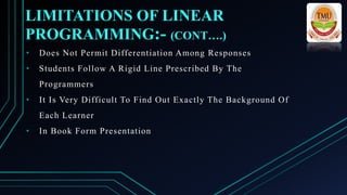 Programmed instruction in education | PPTX