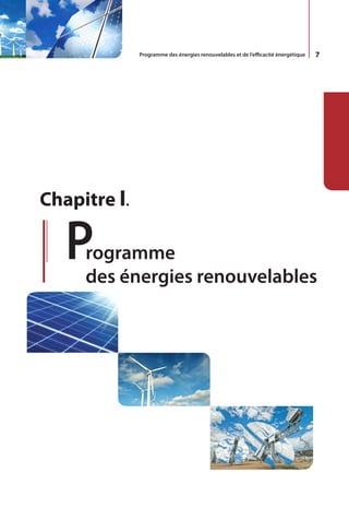 Programme des énergies renouvelables et de l’efficacité énergétique   7




Chapitre I.

   P rogramme
     des énergies renouvelables
 