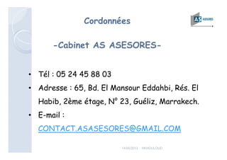 6
ANIMATEUR : Hamid KHOULOUD
15/05/2013 HKHOULOUD
 