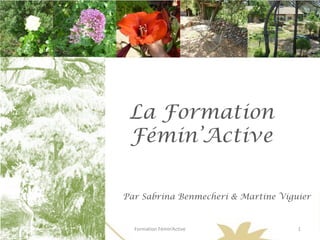 La Formation
 Fémin’Active

Par Sabrina Benmecheri & Martine Viguier


  Formation Fémin’Active             1
 