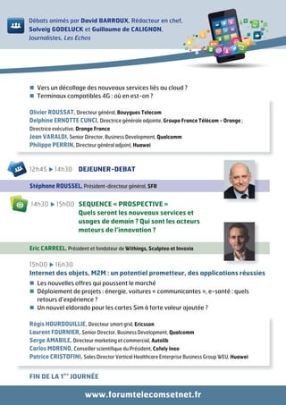 Programme Forum des télécoms et du net 2013
