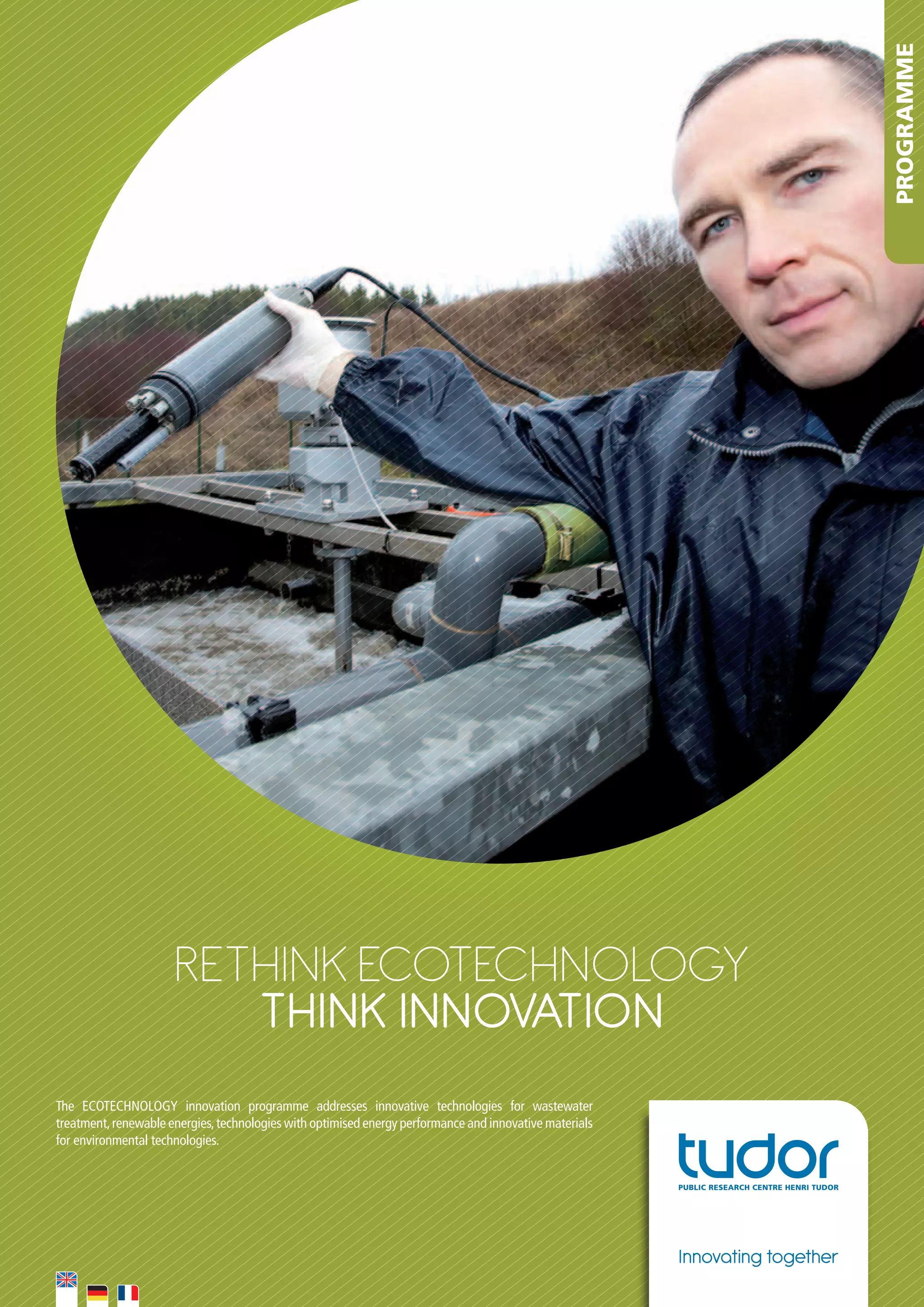 ECOTECHNOLOGY innovation programme - Presentation leaflet - CRP Henri ...