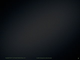 Copyright © 2011 by Forward Internet Group, Ltd   Cynefin Framework by Dave Snowden   6
 