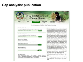 Gap analysis: publication
 