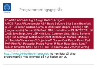Programmering | PPTX