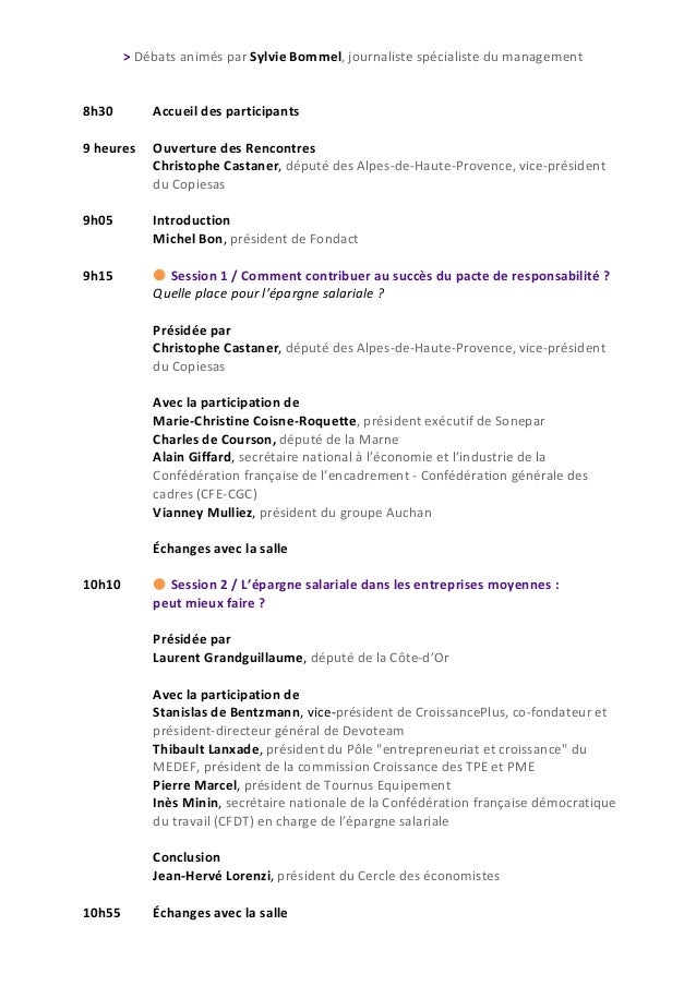 22es rencontres parlementaires sur l'epargne