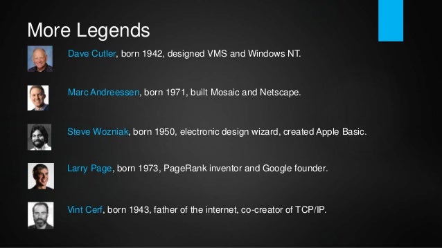 The world's most famous programmers