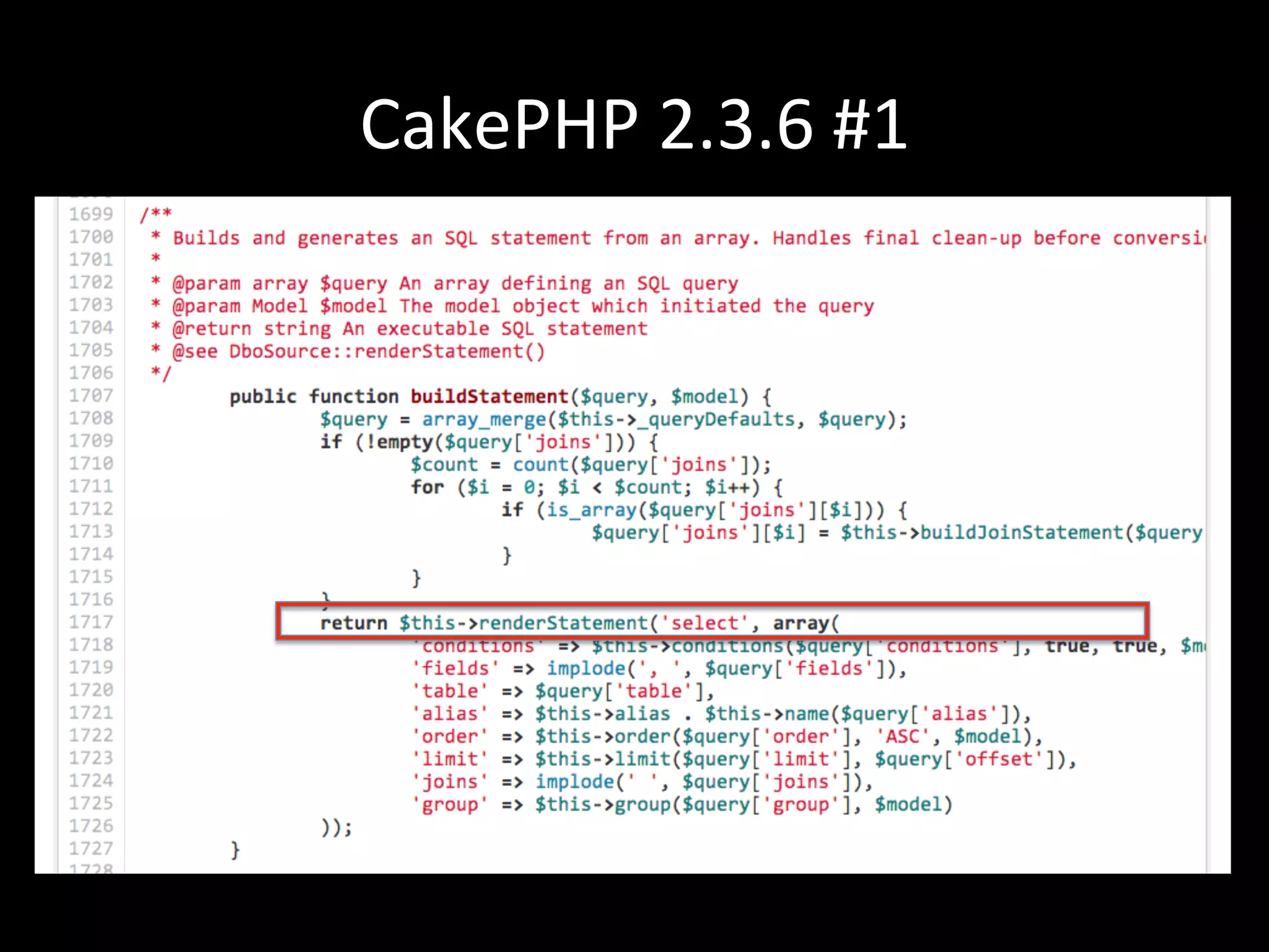 CakePHP	
  2.3.6	
  #1	
  
 