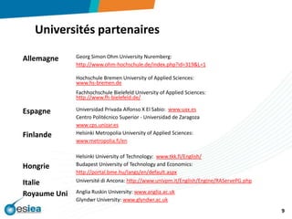 Universités partenaires