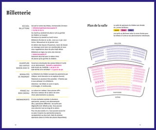 8180
Billetterie
Accueil et vente des billets, Emmanuelle Christen :
→ billetterie@theatrelacoupole.fr
→ 03 89 70 03 13
Du mardi au vendredi de 9h30 à 13h au guichet
du théâtre La Coupole.
Fermeture du samedi au lundi inclus.
Billetterie fermée du 19 déc. 2020 au 01 jan. 2021
inclus. Réouverture le 05 janvier 2021.
En dehors des heures d’ouverture, merci de laisser
un message vocal avec vos coordonnées et nous
vous rappellerons dans les plus brefs délais.
Billetterie en ligne via notre site Internet :
→ www.lacoupole.fr
Paiement sécurisé avec le même choix
de places qu’au guichet du théâtre.
Ouverture simultanée des ventes billets à l'unité
ou en abonnement : Samedi 5 septembre
sur place au théâtre → de 9h à 17h	
sur notre site internet → à partir de 9h.
La billetterie du théâtre accepte les paiements par
chèque, carte bancaire ou en espèces (euros).
Paiement en plusieurs fois possible : n’hésitez pas
à vous adresser à la billetterie.
Attention : les billets ne sont ni repris,
ni échangés, ni remboursés.
La culture en cadeau ! Vous pouvez offrir
des bons cadeaux de la valeur de votre
choix (abonnements ou places).
Si vous souhaitez assister à plusieurs
spectacles, pensez à nos abonnements
dès 3 spectacles différents : les tarifs sont
dégressifs (voir détails p.83). Vous pouvez
vous abonner tout au long de la saison.
Pour les plus assidu·e·s, vous pouvez souscrire
au pass Coupole (24 spectacles) jusqu'au
29 septembre au plus tard, date du premier
spectacle (dans la limite des places disponibles).
accueil
billetterie
ouverture
des ventes
saison 2020-21
modalités
de paiement
Pensez au
bon cadeau
abonnements
40 38
32 30 28 26 24 22 20
32
32 30 28 26 24 22 20
20222426283032
32 30 28
2426
22 20
18202224
18
20
22
26
24
28
28 26
24 22 20 18
18202224
2628
30 28 26 24 22 20
36 34 32 30 28 26 24 22 20 18 16 14 12 10 8 6 4 2 1 3 5 7 9 11 13 15 17 19 21 23 25 27 29 31
21 23 25 27 29 31 33
33312927252321
21 23 25 27 29 31 33
31292725232119
19 21 23 25 27 29 31
292725232119
19 21 23 25 27 29
292725232119
17
15131197531246810121416
16 14 12 10 8 6 4 2 1 3 5 7 9 11 13 15 17
18 16 14 12 10 8 6 4 2 1 3 5 7 9 11 13 15 17 19
19 21 23 25 27
1715131197531246810121416
16 14 12 10 8 6 4 2 1 3 5 7 9 11 13 15 17
1715131197531246810121416
16 1418
12 10 8 6 4 2 1 3 5 7 9 11 13 15 17
171513119753124681012141618
18 16 14 12 10 8 6 4 2 1 3 5 7 9 11 13 15 17 19
19171513119753124681012141618
12468101214
161820
22
24
26
28
3 5 7 9 11 13
15 17 19 21
23
25
27
18
2022
24
26
28
30
32
36
34
32
30
28
26
24 22 20 18 16 14 12 10 8 6 4 2 1 3 5 7 9 11 13 15 17 19 21 23 25
27
29
31
33
35
37
29
31
27
25
23
21
1917
17 19
21
23
25
27
29
31
29
31
2725
23
211917
1820
22
24
26
28
30
32
28
30
26
24
22
20 18 16
1246810121416
3 5 7 9 11 13 15
1246810121416
3 5 7 9 11 13 15
12468101214
3 5 7 9 11 13 15
12468101214
3 5 7 9 11 13 15
P
Q
O
N
M
L
P
O
N
M
L
J
K
I
H
G
F
E
D
C
B
A
Q
BALCON
SCÈNE
PARTERRE
J
I
H
G
F
E
D
C
B
A
K
Plan de la salle La salle de spectacle du théâtre est divisée
en 3 zones tarifaires :
Les tarifs se déclinent selon la zone choisie pour
les billets à l’unité et les abonnements individuels.
Jaune Rose Bleu
 