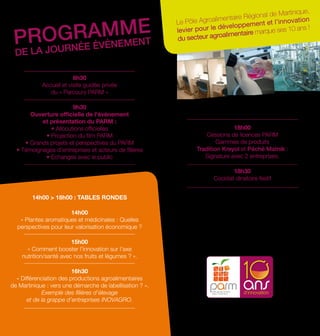 Le PARM: 10 ans d'innovation