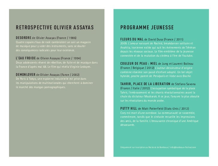 Programme Festival Du Film Independant De Bordeaux Programme Festival Du Film Independant De Bordeaux