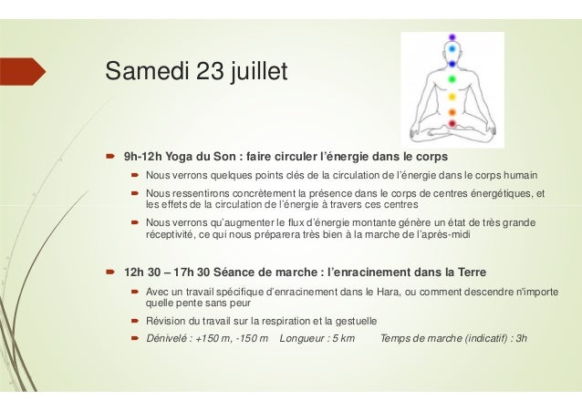 Programme Yoga Du Son Et Marche Consciente