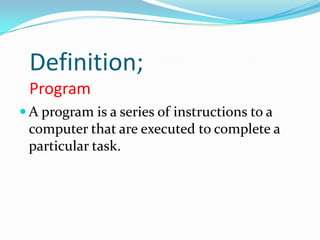 Introduction to Programming By Wathika F. Maina | PPT