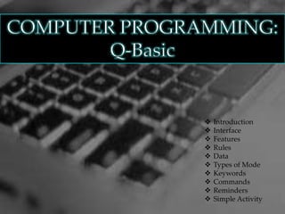 Programming : QBASIC | PPT