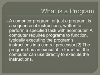 Programming | PPT image.