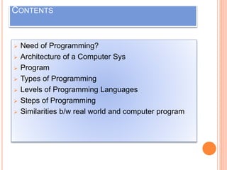 Programming | PPT