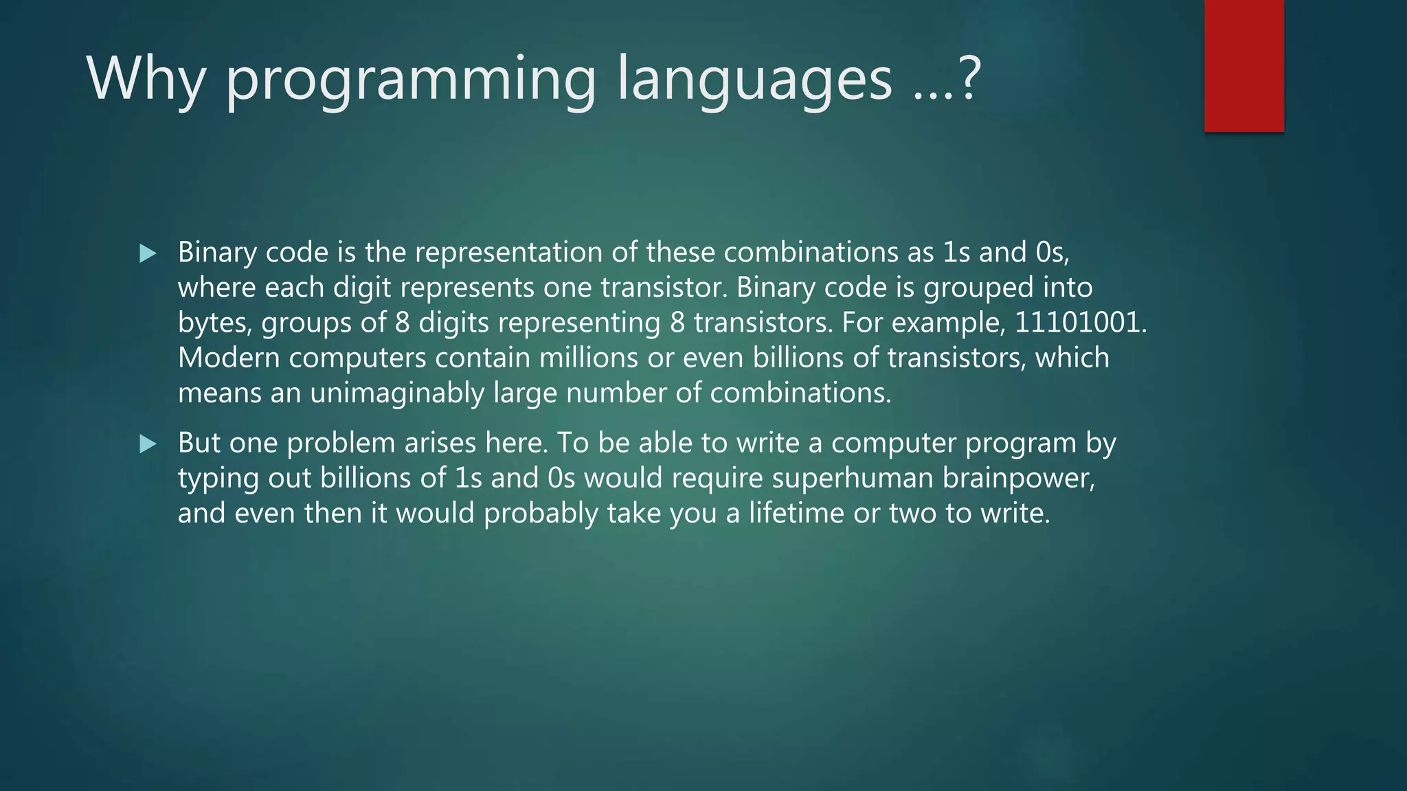 Programming | PPT