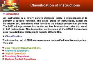 Programming-8085 programming, description and base model.ppt