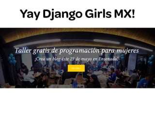 Yay Django Girls MX!
 