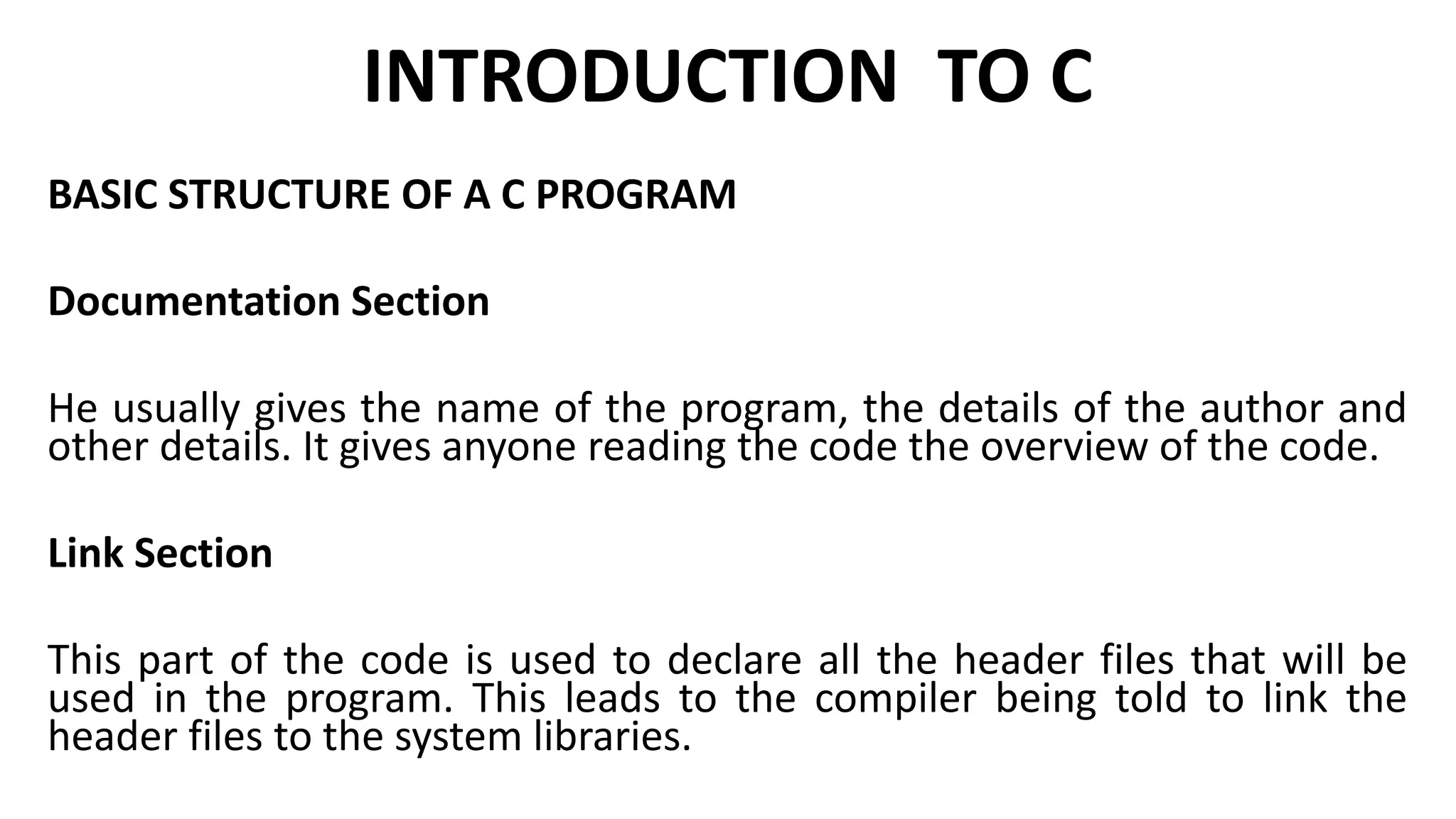 Programming in C | PPT