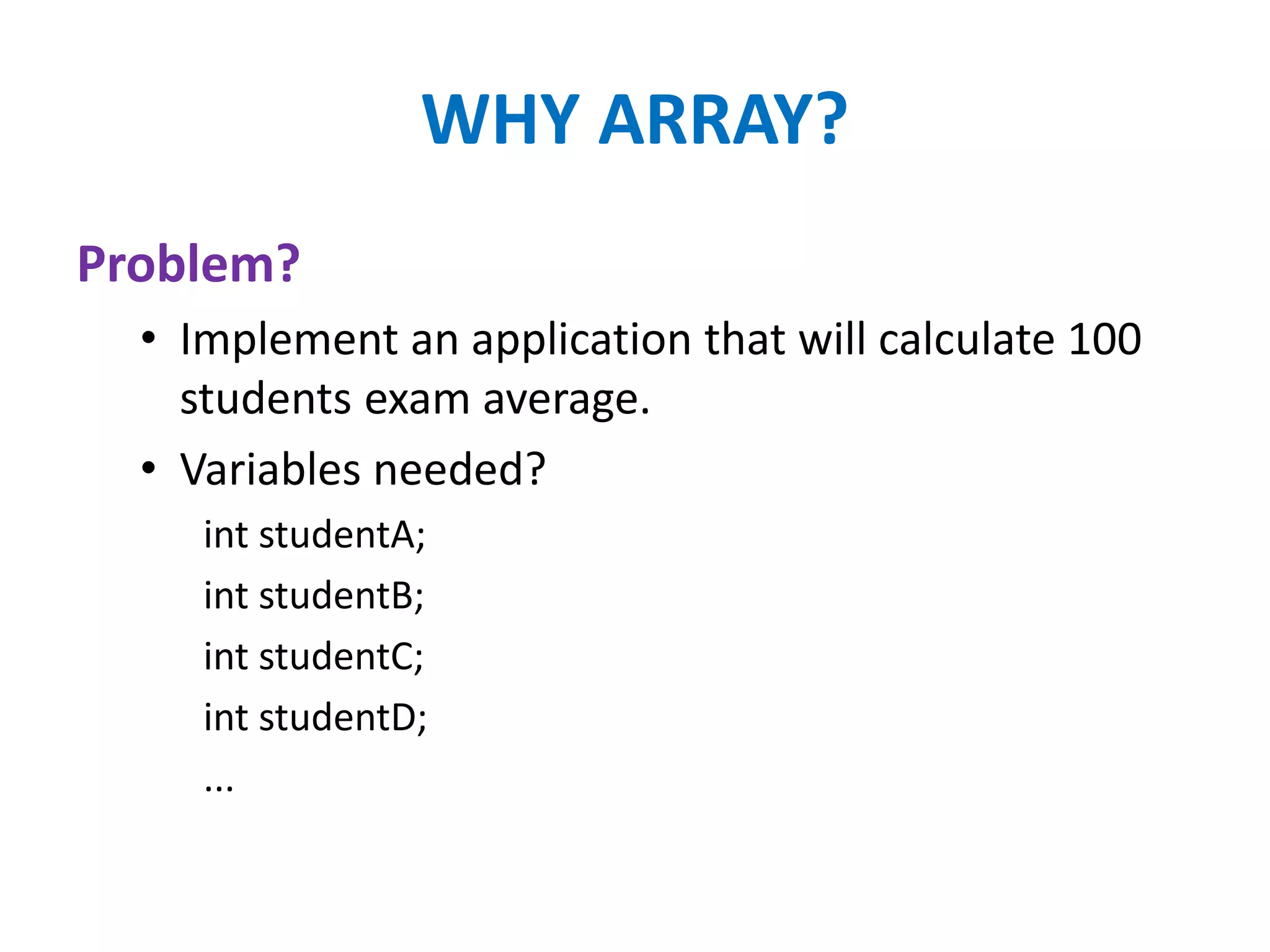 Arrays in java | PPT