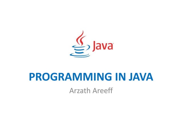 Arrays in java | PPTX