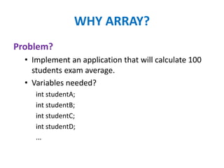 Arrays in java | PPT