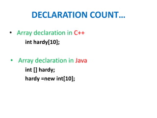 Arrays in java | PPT