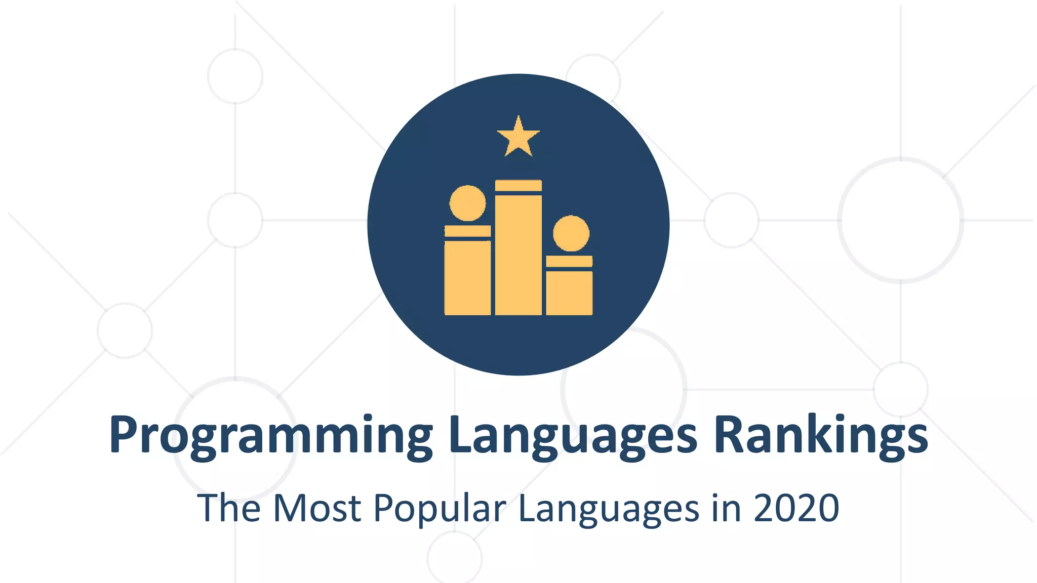 The Most Popular Languages in 2020
Programming Languages Rankings
 