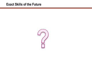 Exact Skills of the Future
 