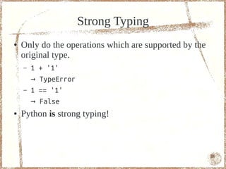 Programming with Python - Adv. | PPT