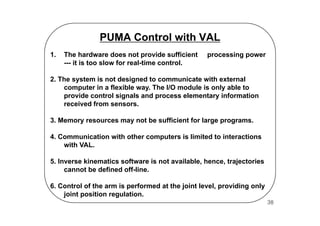 Programming And Controlling Puma Arms