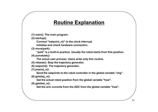 Programming And Controlling Puma Arms
