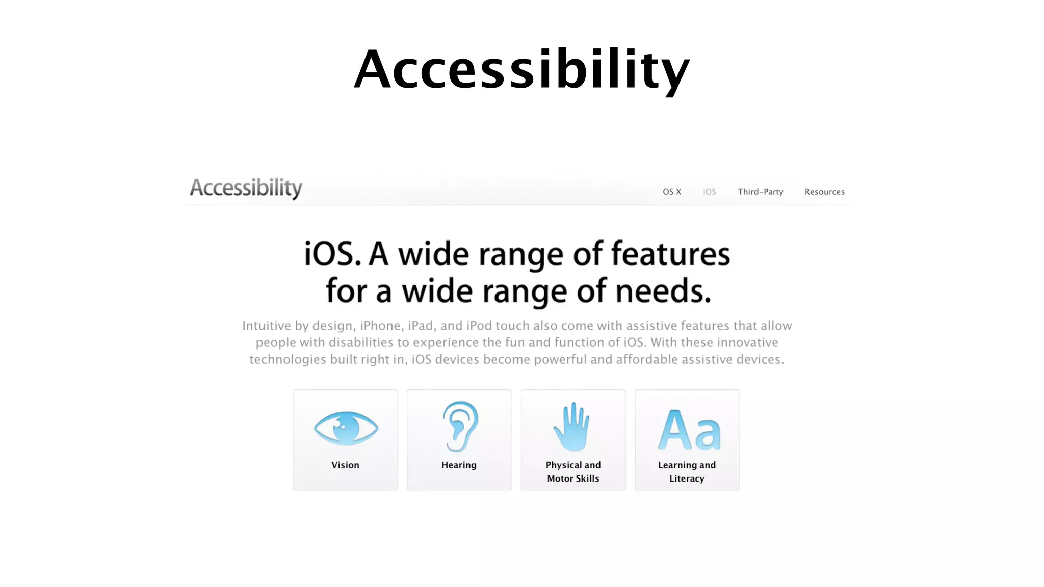 Accessibility
 