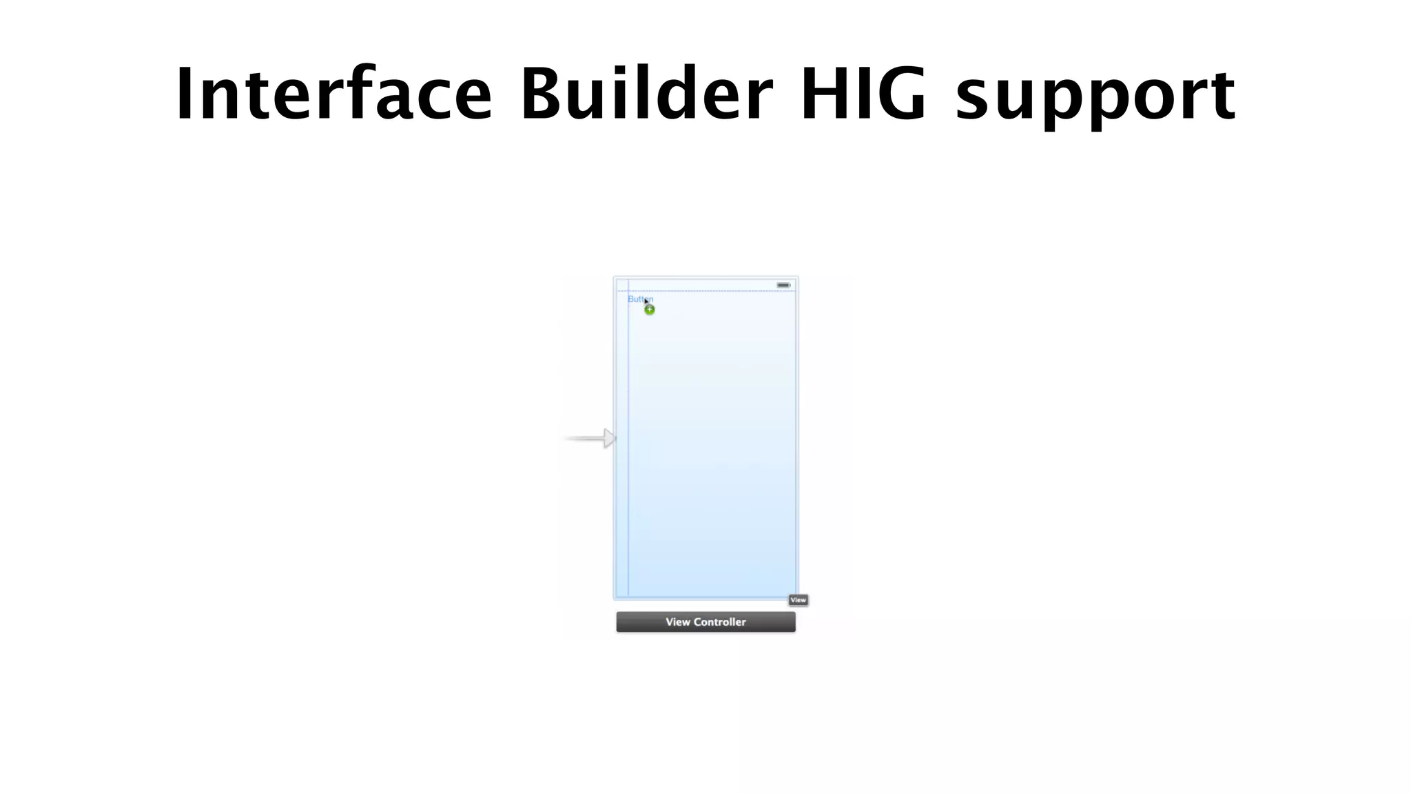 Interface Builder HIG support
 