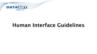 Human Interface Guidelines
 